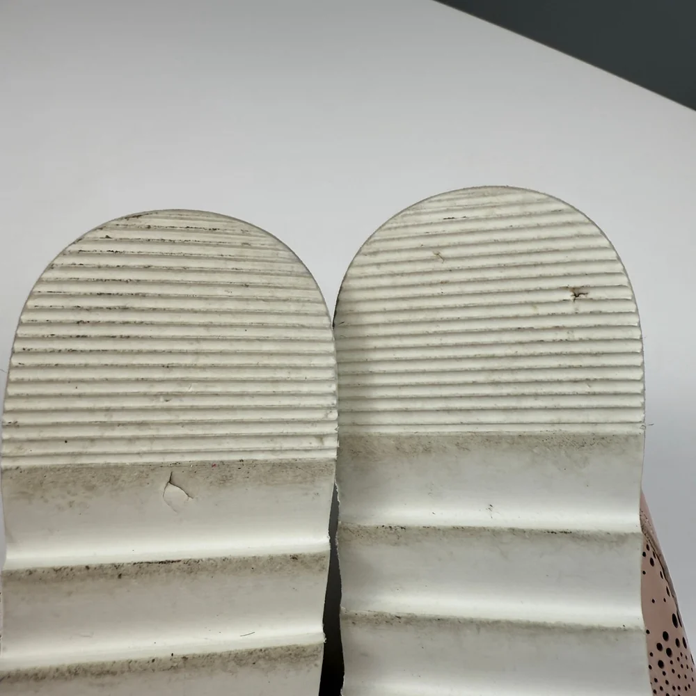 Dorking Fluchos Made in Spain Lace perforated wedge shoes pink size 6 EU 36 - Picture 8 of 11